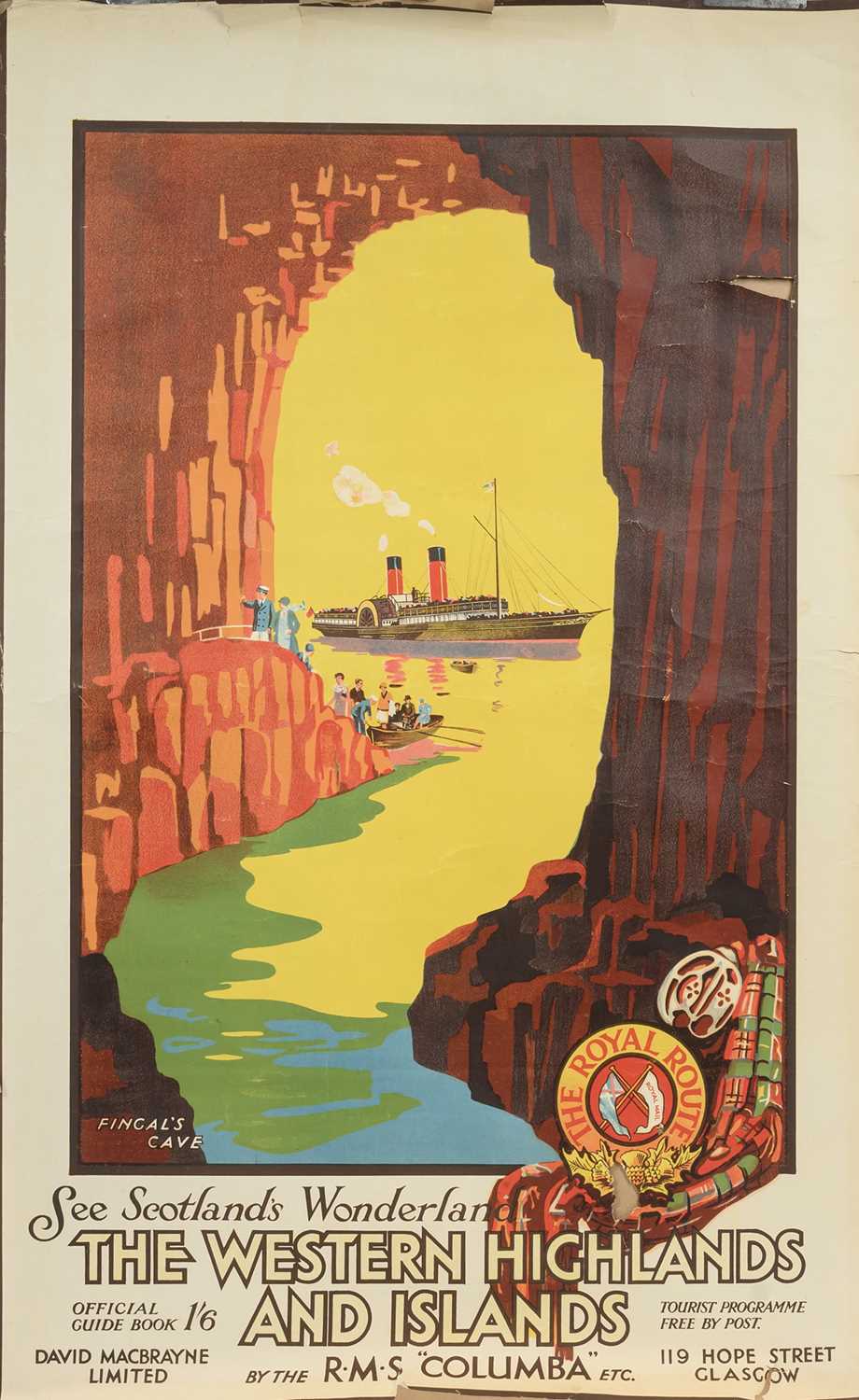 Lot 478 - DAVID MACBRAYNE LTD., FOUR ORIGINAL LITHOGRAPHIC TRAVEL POSTERS