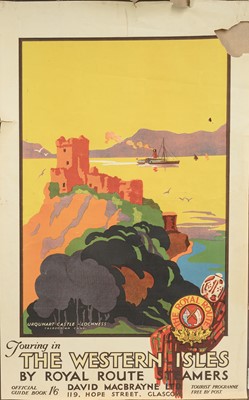 Lot 478 - DAVID MACBRAYNE LTD., FOUR ORIGINAL LITHOGRAPHIC TRAVEL POSTERS