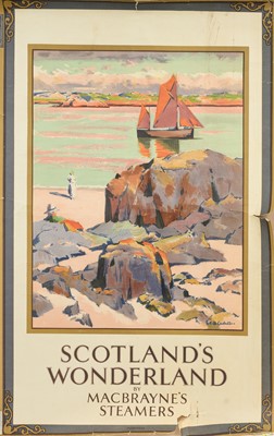 Lot 478 - DAVID MACBRAYNE LTD., FOUR ORIGINAL LITHOGRAPHIC TRAVEL POSTERS