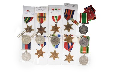 Lot 43 - COLLECTION OF WWII CAMPAIGN AND SERVICE MEDALS