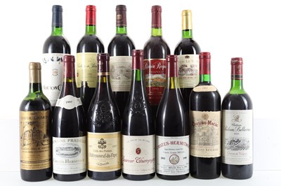 Lot 231 - 12 BOTTLES OF VINTAGE RED WINE