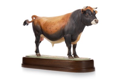 Lot 1326 - DORIS LINDNER FOR ROYAL WORCESTER, JERSEY BULL