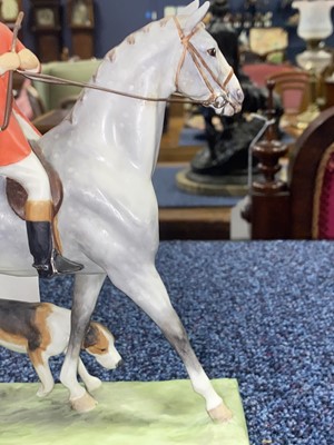 Lot 1329 - DORIS LINDNER FOR ROYAL WORCESTER, HUNTSMAN AND HOUND