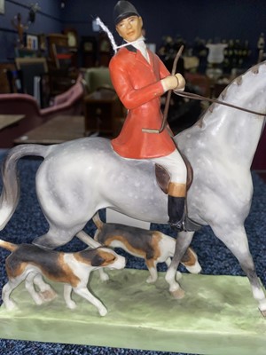 Lot 1329 - DORIS LINDNER FOR ROYAL WORCESTER, HUNTSMAN AND HOUND