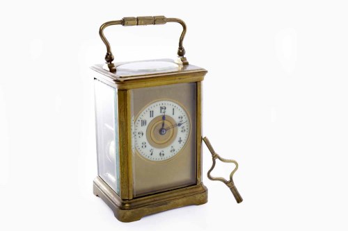 Lot 618 - EARLY 20TH CENTURY CARRIAGE CLOCK the enamel...