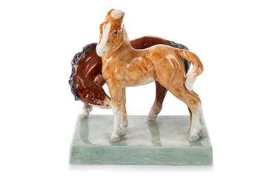 Lot 1351 - DORIS LINDNER FOR ROYAL WORCESTER,  FOALS