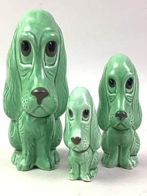 Lot 535 - SET OF THREE SYLVAC MODELS OF SPANIELS