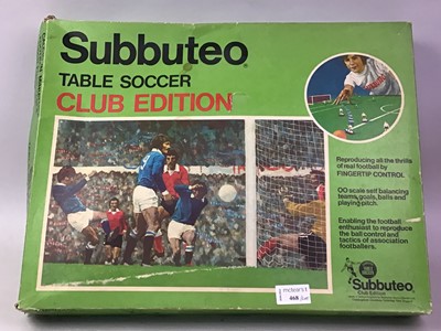 Lot 468 - GROUP OF SUBBUTEO ITEMS