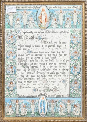 Lot 1239 - RELIGIOUS PRINT, AFTER FRA ANGELICO - THE ANNUNCIATION