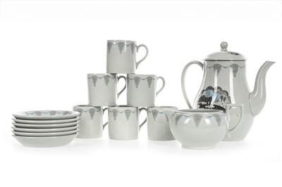Lot 487 - ERIC RAVILIOUS (BRITISH, 1903-1942) FOR WEDGWOOD, 'TRAVEL' PART-COFFEE SERVICE