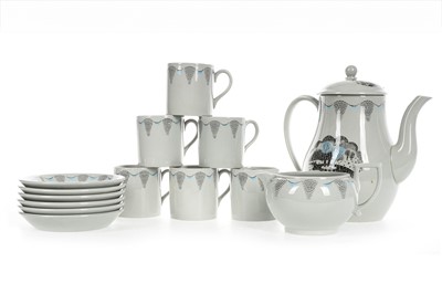 Lot 1493 - ERIC RAVILIOUS (BRITISH, 1903-1942) FOR WEDGWOOD, 'TRAVEL' PART-COFFEE SERVICE