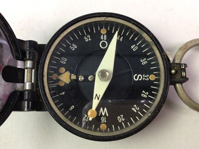 Lot 365 - GERMAN BUSCH BLACK LACQUERED MARCHING COMPASS