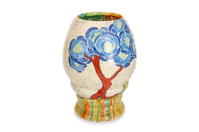 Lot 490 - CLARICE CLIFF (1899–1972) FOR NEWPORT POTTERY, PATINA TREE PATTERN VASE