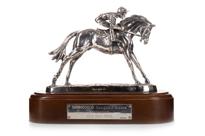 Lot 1696 - NOTTINGHAM TOTESCOOP6 HANDICAP STAKES, SILVER HORSE RACING TROPHY