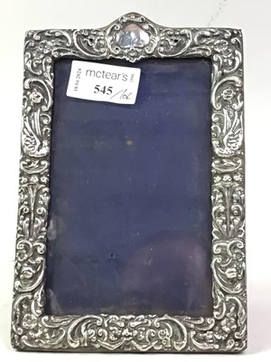 Lot 545 - EDWARDIAN SILVER PHOTO FRAME