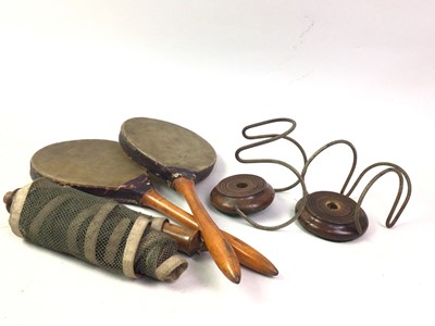 Lot 552 - VICTORIAN PING PONG SET