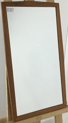 Lot 586 - TEAK WALL MIRROR