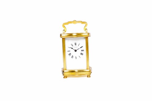 Lot 646 - MAPPIN & WEBB BRASS CASED CARRIAGE CLOCK of...