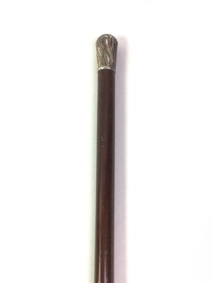 Lot 515 - SILVER TOPPED SWAGGER STICK