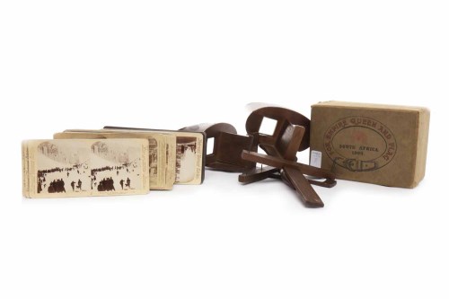 Lot 802 - TWO 'PERFECSCOPE' STEREOSCOPES BY UNDERWOOD &...