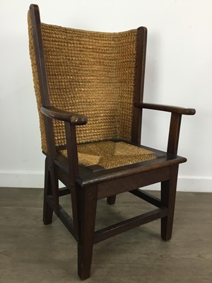 Lot 497 - PAIR OF OAK ORKNEY CHAIRS