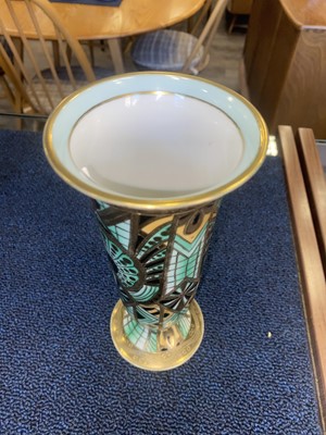 Lot 498 - NORITAKE, PAIR OF ART DECO VASES