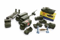 Lot 806 - LOT OF MILITARY-RELATED DINKY TOYS including a...