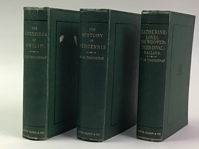 Lot 610 - SET OF WILLIAM THACKERY VOLUMES