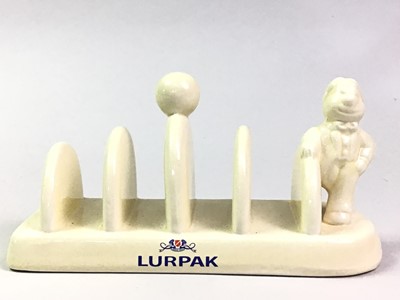 Lot 656 - LURPAK BUTTER TOAST RACK AND BUTTER DISH