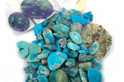 Lot 582 - COLLECTION OF TURQUOISE AND OTHER STONES
