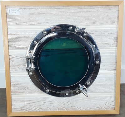 Lot 626 - WALL HANGING LIGHT UP PORTHOLE