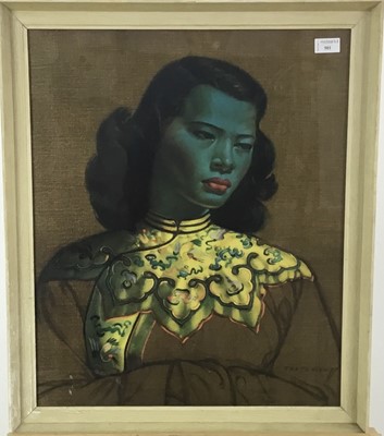 Lot 501 - AFTER VLADIMIR TRETCHIKOFF (RUSSIAN, 1913-2006), THE CHINESE GIRL