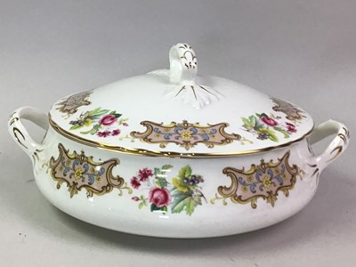 Lot 450 - CROWN STAFFORDSHIRE PART DINNER SERVICE