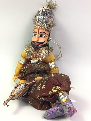 Lot 639 - PAIR OF TRADITIONAL INDIAN PUPPETS