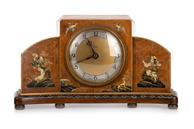 Lot 982 - ART DECO CHINOISERIE MANTLE CLOCK