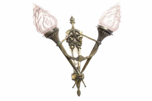 Lot 834 - SILVERISED WALL SCONCE OF 18TH CENTURY DESIGN...