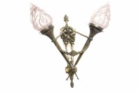 Lot 834 - SILVERISED WALL SCONCE OF 18TH CENTURY DESIGN...
