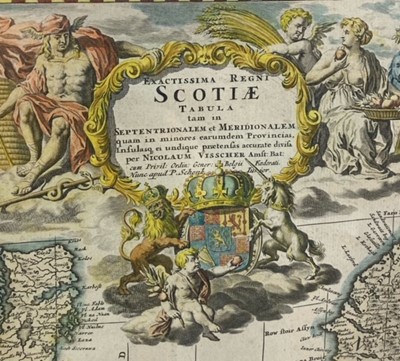 Lot 53 - NICOLAUM VISSCHER (DUTCH 1618-1709), SCOTIAE