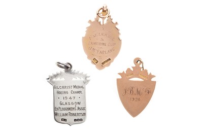 Lot 1710 - F. & E. LEAGUE & CAMERON CUP GOLD MEDAL, J. McFARLANE