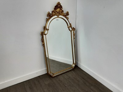 Lot 110A - REPRODUCTION ROCOCO STYLE WALL MIRROR