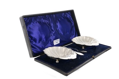 Lot 1016 - PAIR OF VICTORIAN SILVER BUTTER DISHES