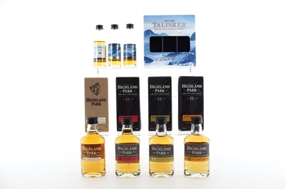 Lot 40 - HIGHLAND PARK 30, 18, 15 AND 12 YEAR OLD MINIATURES