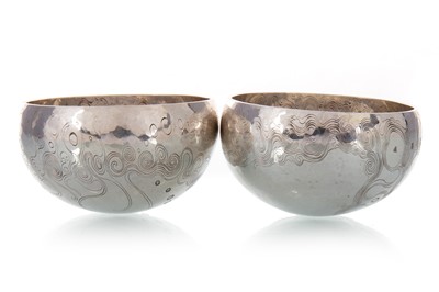 Lot 1026 - * PAIR OF CONTEMPORARY SILVER BOWLS