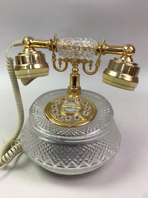 Lot 77 - TWO CRYSTAL TELEPHONES
