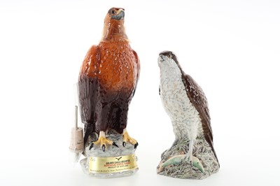 Lot 48 - BENEAGLES GOLDEN EAGLE DECANTER 75CL AND OSPREY DECANTER 37.5CL