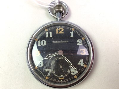 Lot 73 - JAEGER LE COULTRE MILITARY POCKET WATCH