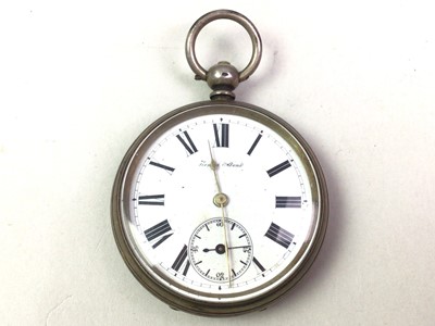 Lot 84 - SILVER TRENCH WATCH