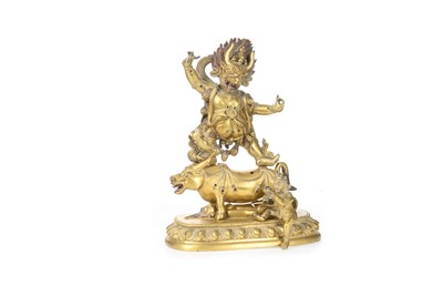 Lot 1309 - INDIAN BRASS FIGURAL GROUP