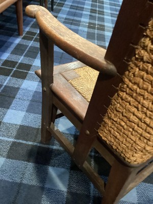 Lot 514 - OAK ORKNEY CHAIR