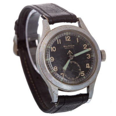 Lot 805 - WWII DIRTY DOZEN BUREN GRAND PRIX MILITARY WATCH